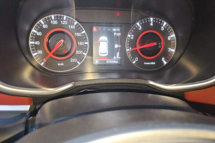 Used Brilliance V3 2017 1.5L Automatic Smart Version Odometer Close Up