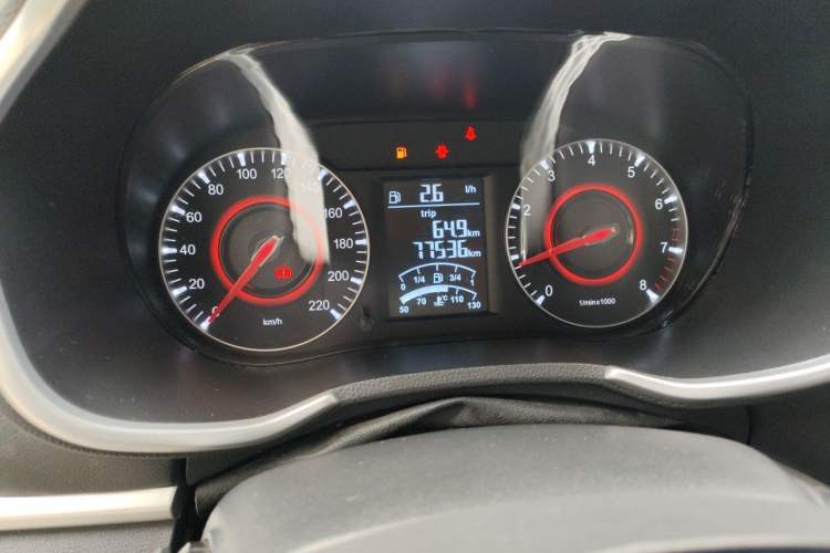 Used Brilliance V3 2017 1.5L Manual Comfort Model Odometer Close Up