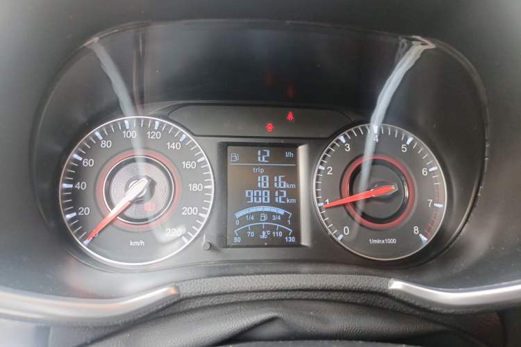 Used Brilliance V3 2017 1.5L Manual Comfort Model Odometer Close Up