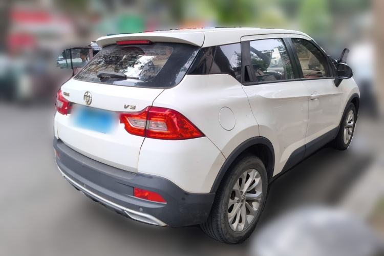 Used Brilliance V3 2017 1.5L Manual Smart Model Rear Right 45 Deg