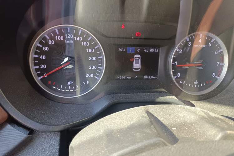 Used Brilliance V6 2018 1.5T Automatic Prestige Model Odometer Close Up