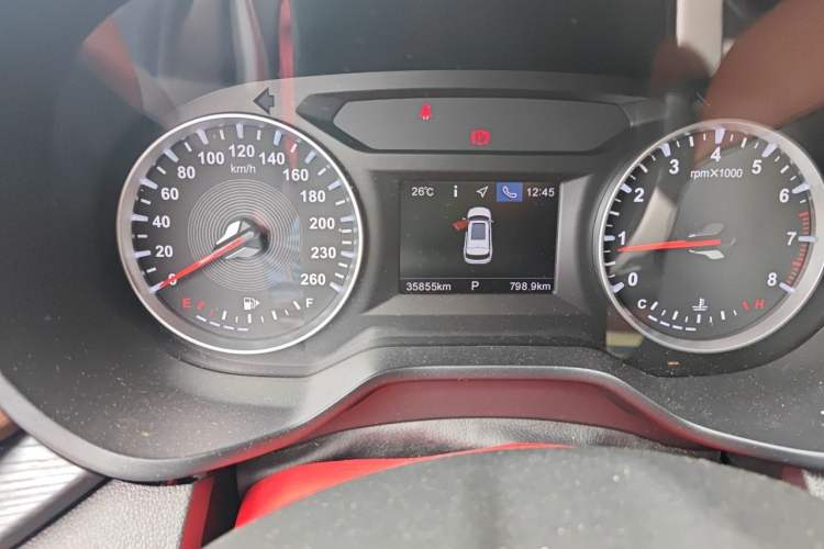 Used Brilliance V6 2018 1.5T Automatic Prestige Model Odometer Close Up