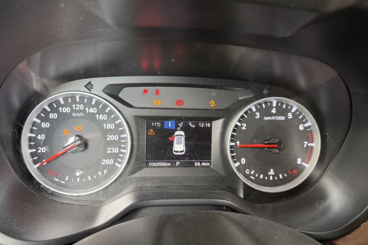 Used Brilliance V6 2018 1.5T Automatic Luxury Model Odometer Close Up