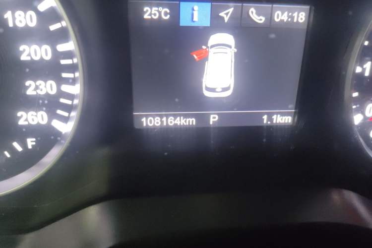 Used Brilliance V6 2018 1.5T Automatic Prestige Model Odometer Close Up