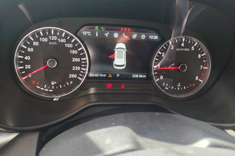 Used Brilliance V7 2018 280T DCT Prestige 5-Seater Odometer Close Up