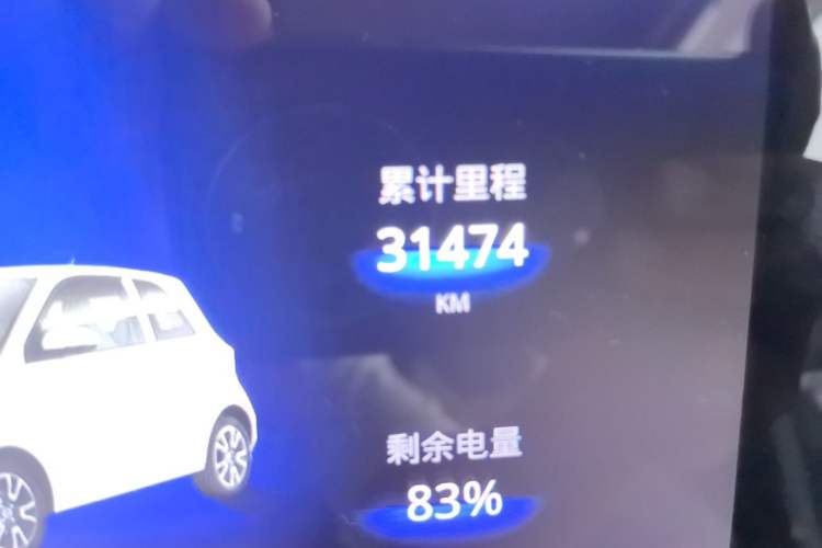 Used Brilliance Xinri i03 2021 318 km 31.45 kWh Odometer Close Up