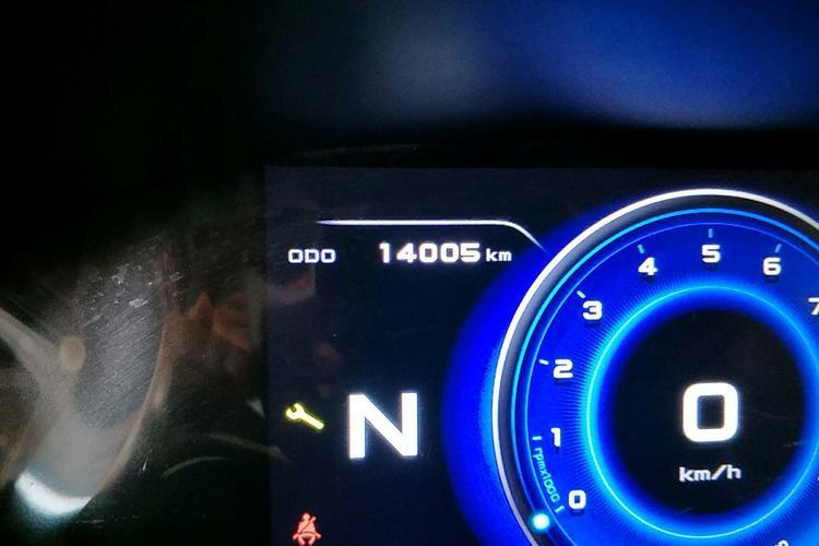 Used Brilliance Xinri i03 2021 318 km 31.45 kWh Odometer Close Up