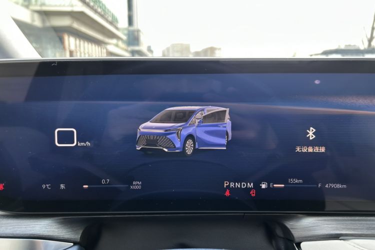 Used Buick Century 2023 2.0T Six-Seater Yinshi Edition Odometer Close Up