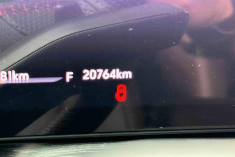 Used Buick Century 2023 2.0T Seven-Seater Yinshi Edition Odometer Close Up
