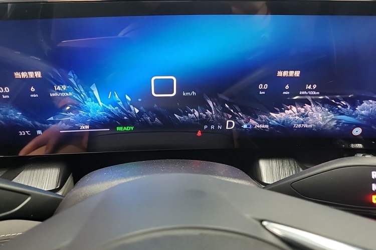 Used Buick E5 2023 Zhenxiang Standard Range Edition Odometer Close Up