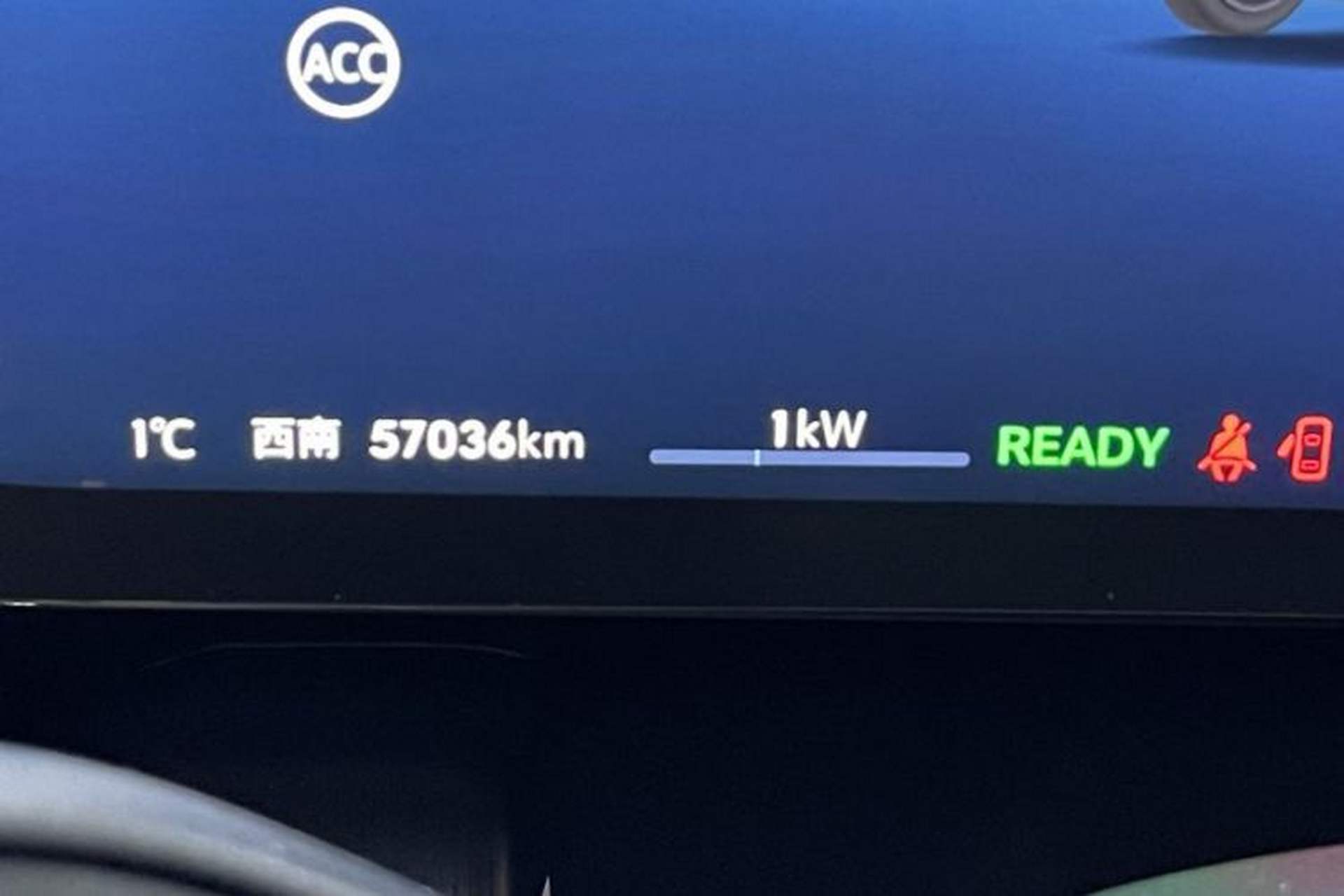 Used Buick E5 2023 Zhenxiang Standard Range Edition Odometer Close Up
