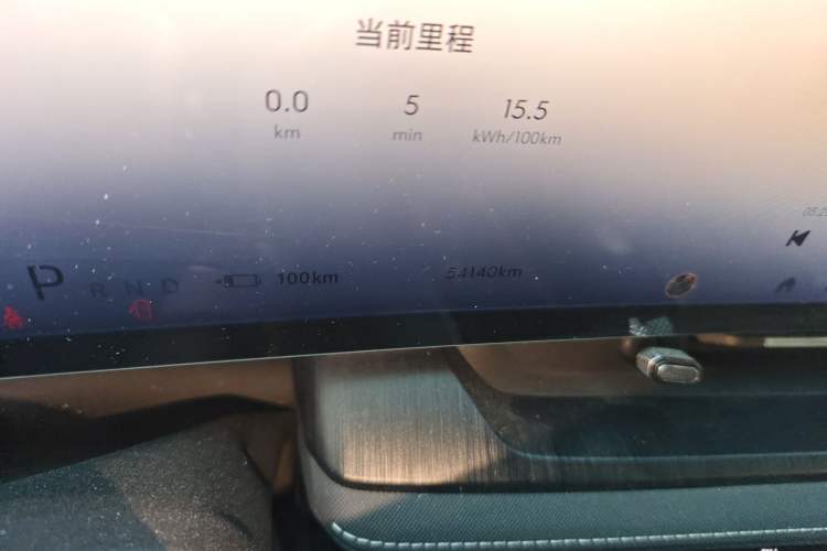 Used Buick E5 2023 Premium Long-Range Version Odometer Close Up
