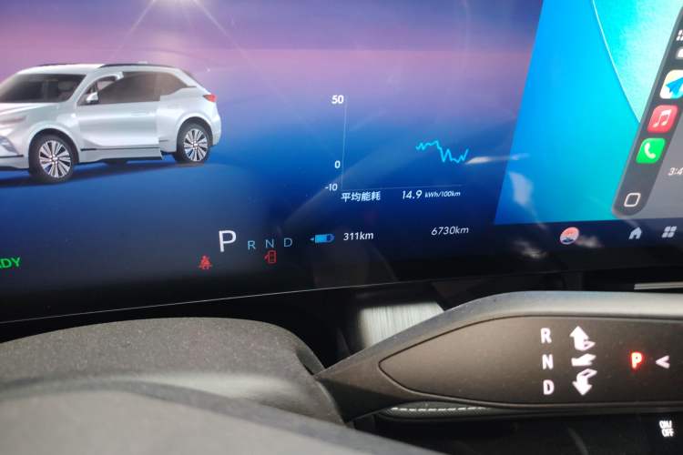 Used Buick E5 2023 Zhenxiang Standard Range Edition Odometer Close Up