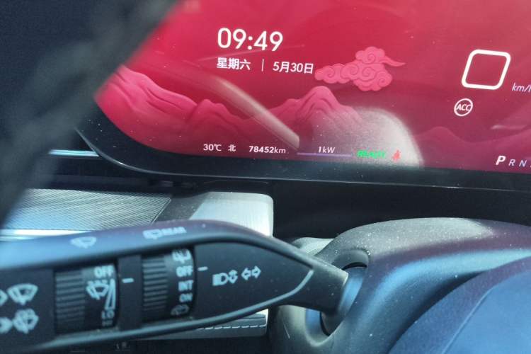 Used Buick E5 2023 Zhenxiang Standard Range Edition Odometer Close Up