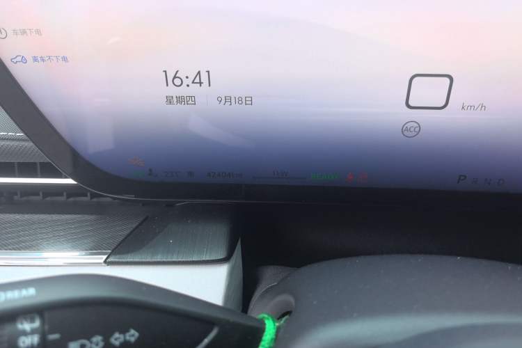 Used Buick E5 2023 Zhenxiang Standard Range Edition Odometer Close Up