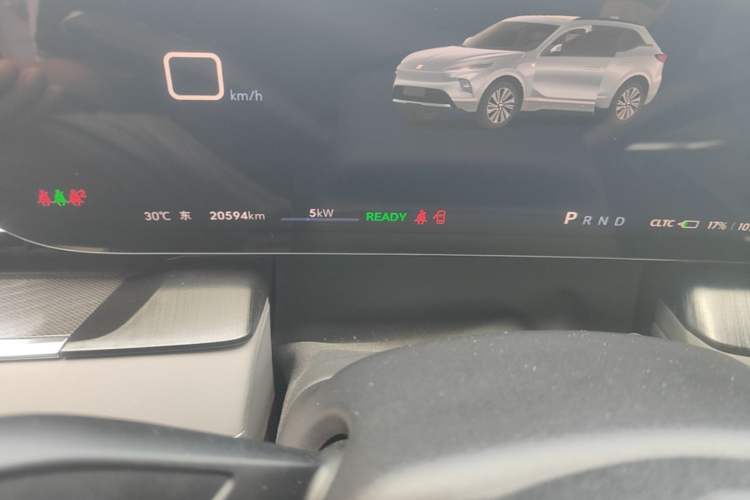 Used Buick E5 2025 Model 620KM Prestige Edition Odometer Close Up