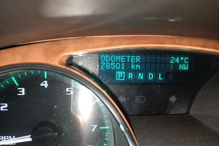 Used Buick Enclave 2009 3.6L CXL2 Flagship Edition Odometer Close Up