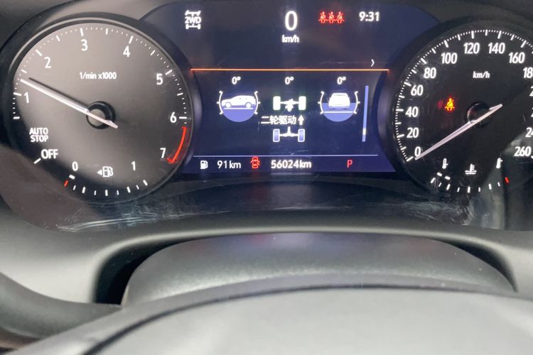 Used Buick Enclave 2020 28T Four-Wheel Drive Flagship Version Odometer Close Up