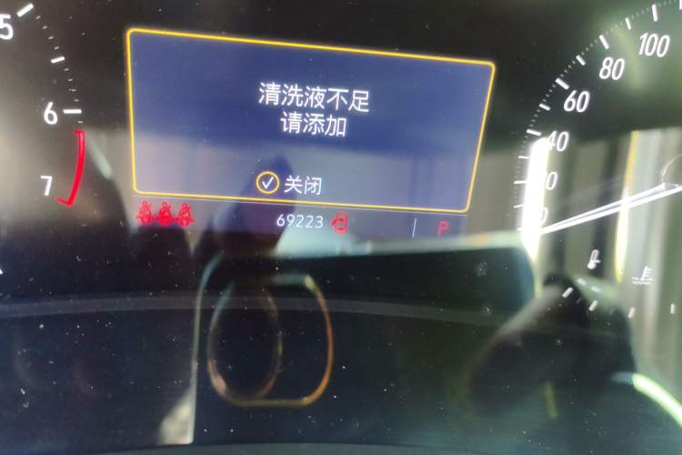 Used Buick Enclave 2020 28T Two-Wheel Drive Zhanqi Version Odometer Close Up