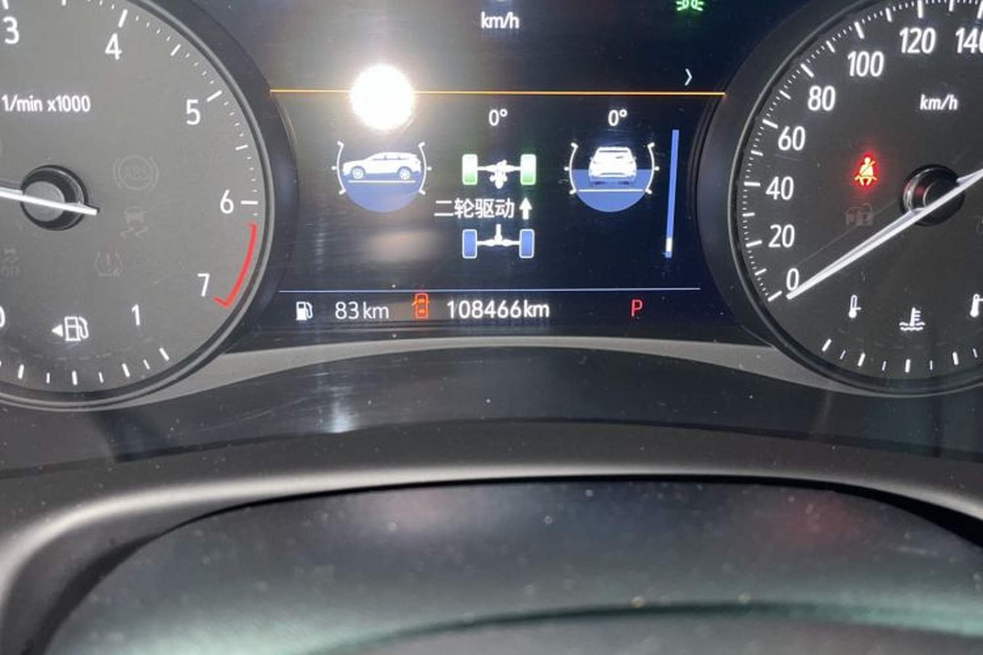Used Buick Enclave 2020 28T Four-Wheel Drive Flagship Version Odometer Close Up