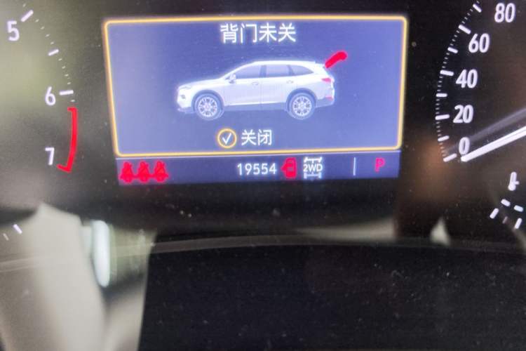 Used Buick Enclave 2020 28T Four-Wheel Drive Prestige Version Odometer Close Up