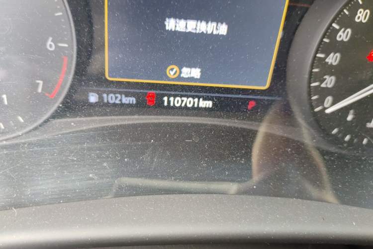 Used Buick Enclave 2020 28T Four-Wheel Drive Flagship Version Odometer Close Up