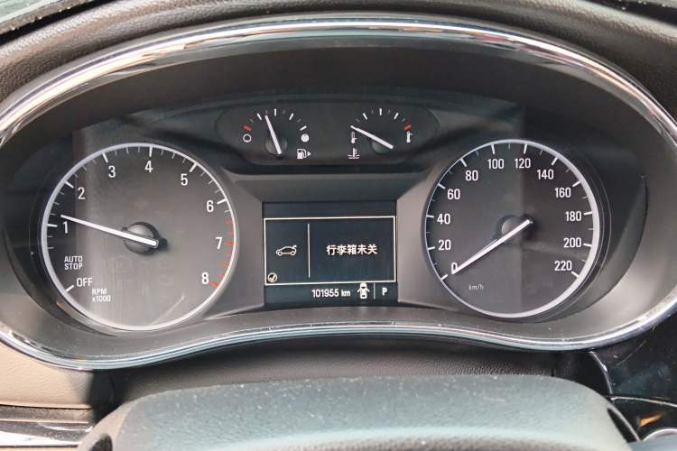 Used Buick Encore 2017 18T Automatic Two-Wheel Drive Urban Elite Model Instrument Cluster