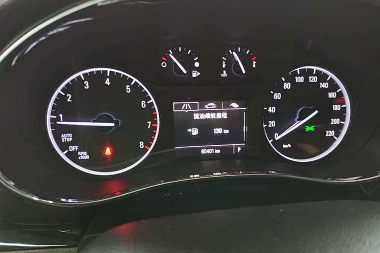 Used Buick Encore 2017 18T Automatic Two-Wheel Drive Urban Elite Model Instrument Cluster