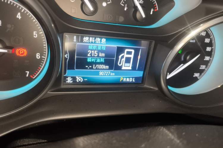 Used Buick Envision 2016 28T Four-Wheel Drive Elite Version Odometer Close Up