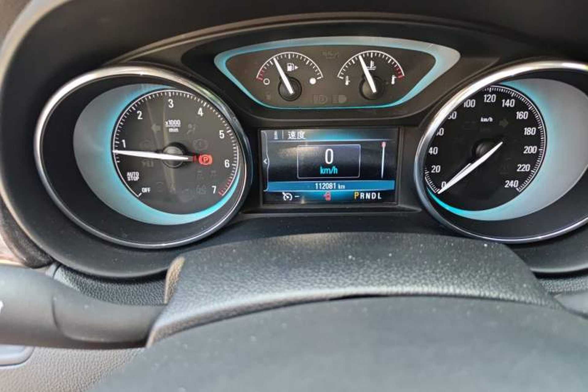Used Buick Envision 2017 20T Two-Wheel Drive Elite Version Odometer Close Up