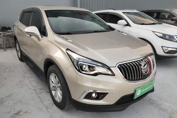 Used Buick Envision 2017 28T Four-Wheel Drive Elite Model Front Right 45 Deg