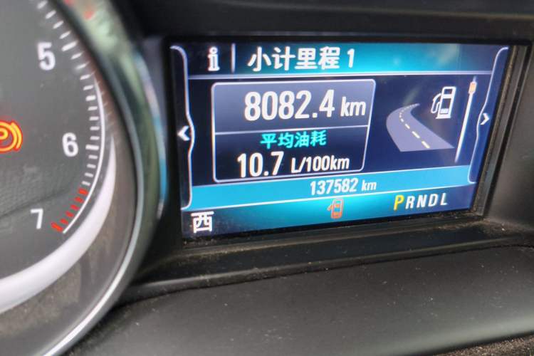 Used Buick Envision 2018 28T Four-Wheel Drive Elite Version Odometer Close Up