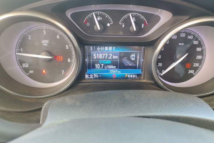 Used Buick Envision 2018 28T Four-Wheel Drive Elite Version Odometer Close Up