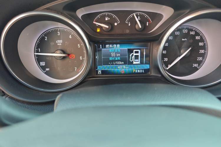 Used Buick Envision  Odometer Close Up
