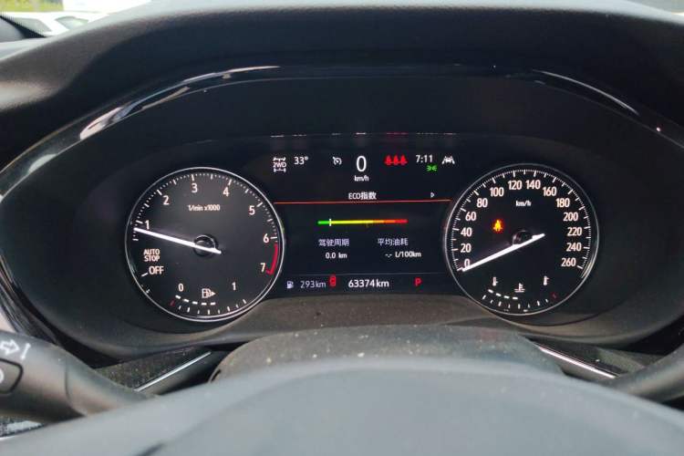 Used Buick Envision 2020 Encore S 652T Four-Wheel Drive Luxury Model Instrument Cluster