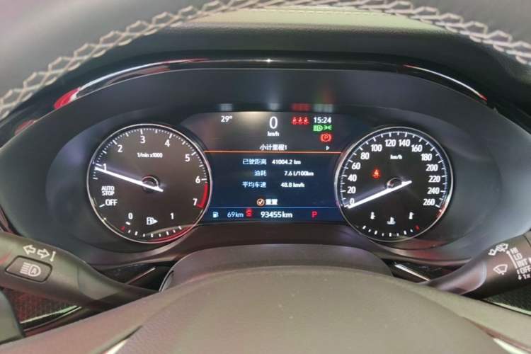 Used Buick Envision 2020 Encore S 652T Two-Wheel Drive Luxury Model Instrument Cluster