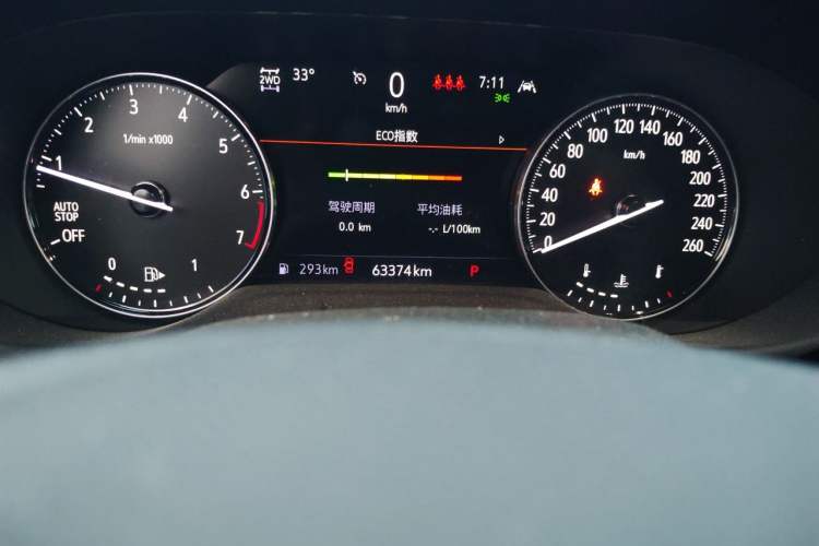 Used Buick Envision 2020 Encore S 652T Four-Wheel Drive Luxury Model Odometer Close Up