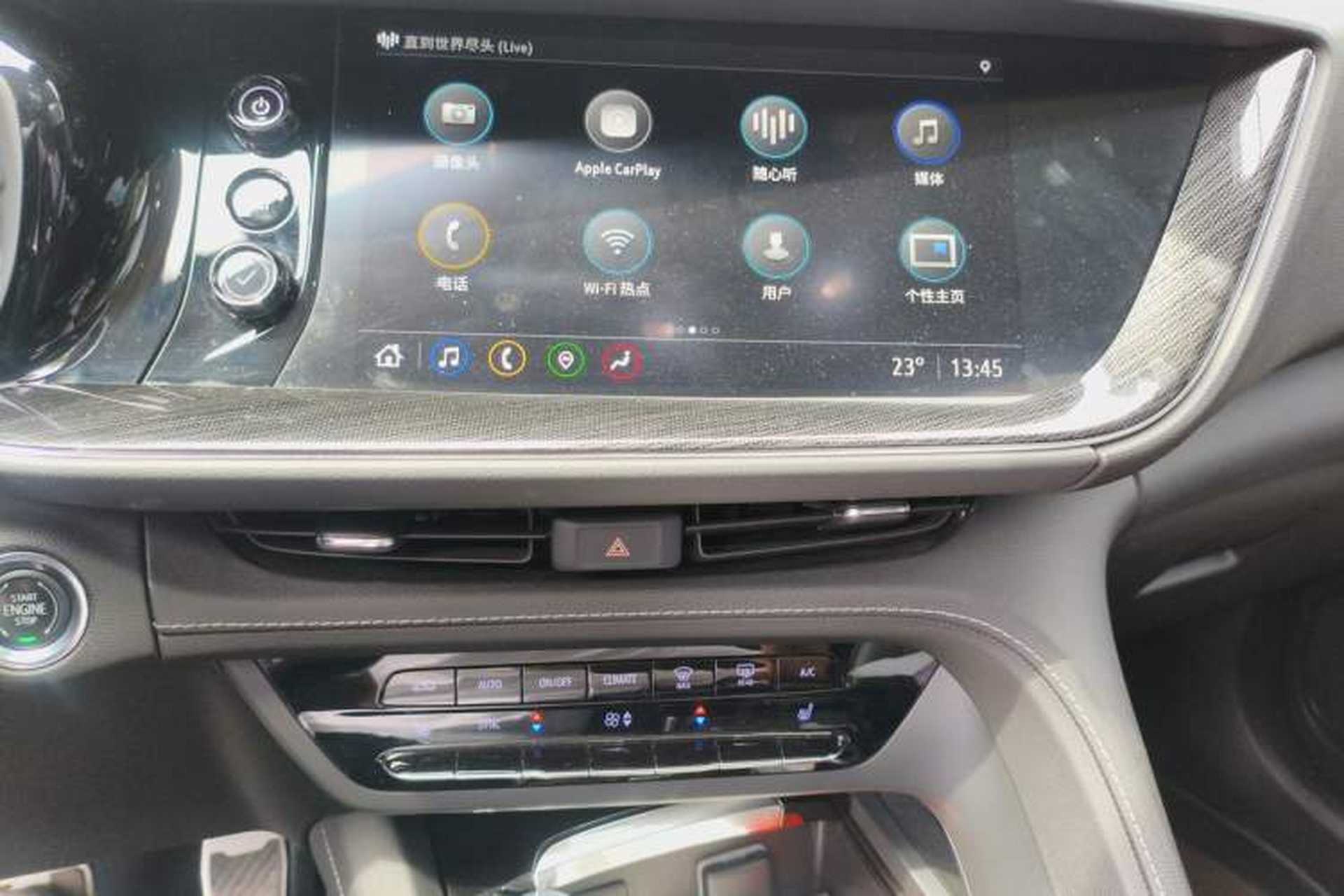 Used Buick Envision 2021 Encore Plus 652T Five-Seat All-Wheel-Drive Luxury Model Audio And AC Panel