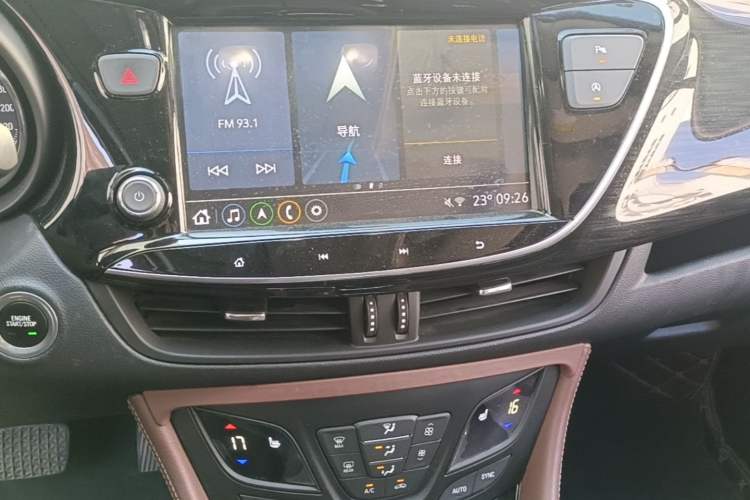 Used Buick Envision 2021 532T Two-Wheel-Drive Elite Version Audio And AC Panel