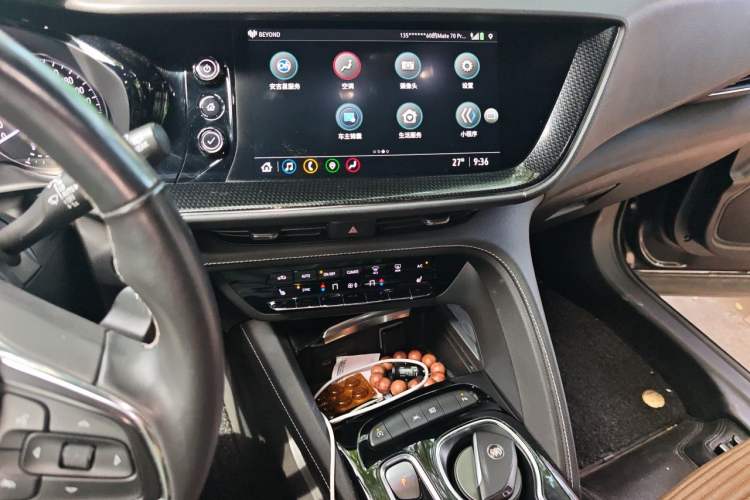 Used Buick Envision 2021 Encore Plus 652T Five-Seat Luxury Model Audio And AC Panel