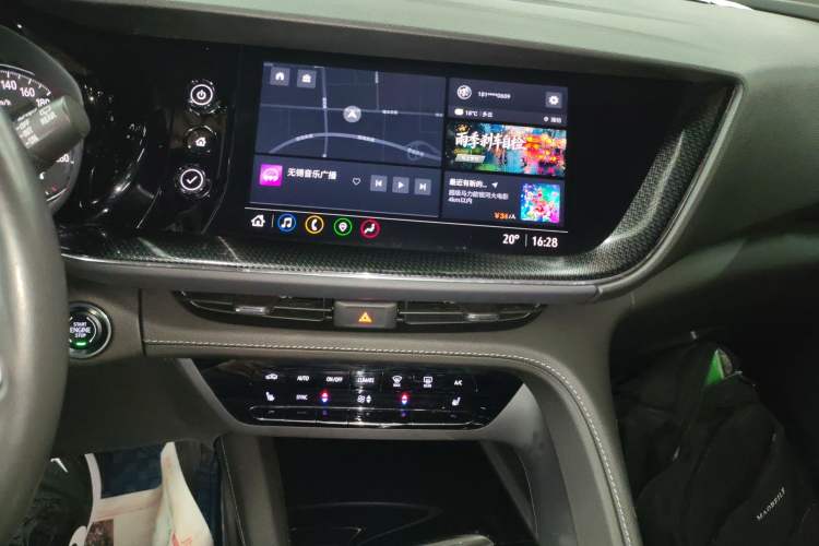 Used Buick Envision 2021 Encore Plus 652T Five-Seat Luxury Model Audio And AC Panel