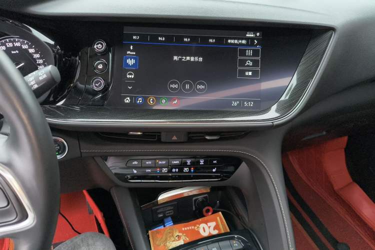 Used Buick Envision 2021 Encore Plus 652T Five-Seat All-Wheel-Drive Luxury Model Audio And AC Panel