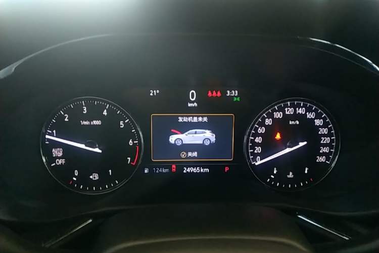 Used Buick Envision 2021 Encore Plus 652T Five-Seat Luxury Model Instrument Cluster