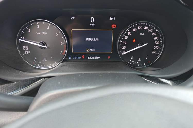 Used Buick Envision 2021 Encore Plus 652T Five-Seat Luxury Model Odometer Close Up