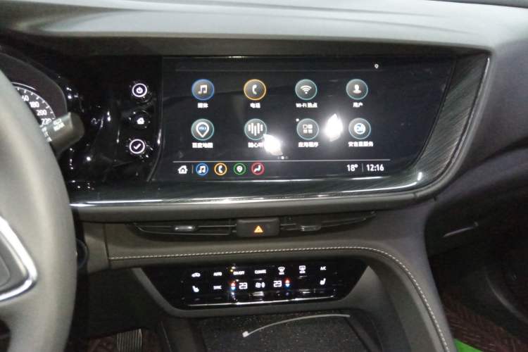 Used Buick Envision 2021 Encore Plus 652T Five-Seat Luxury Model Audio And AC Panel