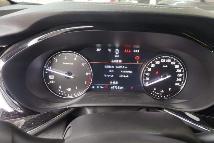 Used Buick Envision 2021 Encore Plus 652T Five-Seat Luxury Model Instrument Cluster