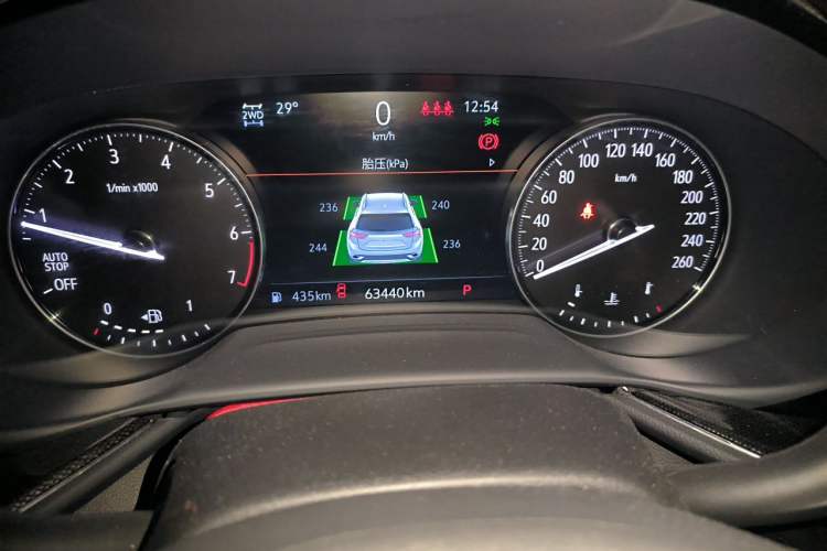 Used Buick Envision 2021 Encore Plus 652T Five-Seat All-Wheel-Drive Luxury Model Odometer Close Up