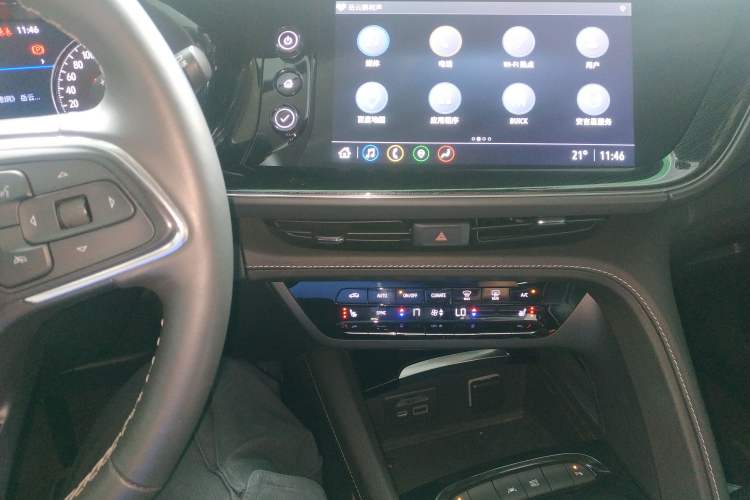 Used Buick Envision 2021 Encore Plus 652T Five-Seat Luxury Model Audio And AC Panel