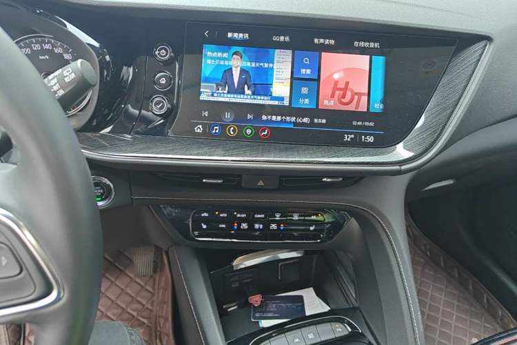 Used Buick Envision 2022 Encore S 652T Two-Wheel-Drive Luxury Model Audio And AC Panel