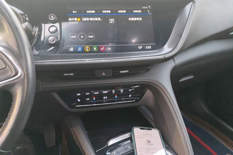 Used Buick Envision 2022 Encore Plus 652T Five-Seat Luxury Model Audio And AC Panel